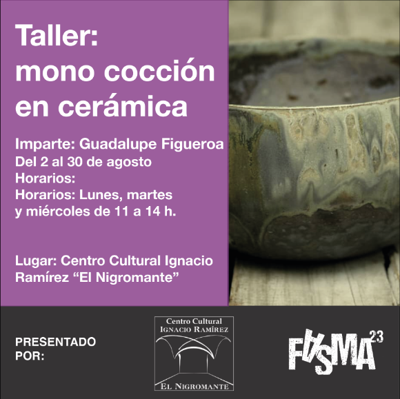 Picture of Taller de mono cocción en cerámica. Imparte: Guadalupe Figueroa
