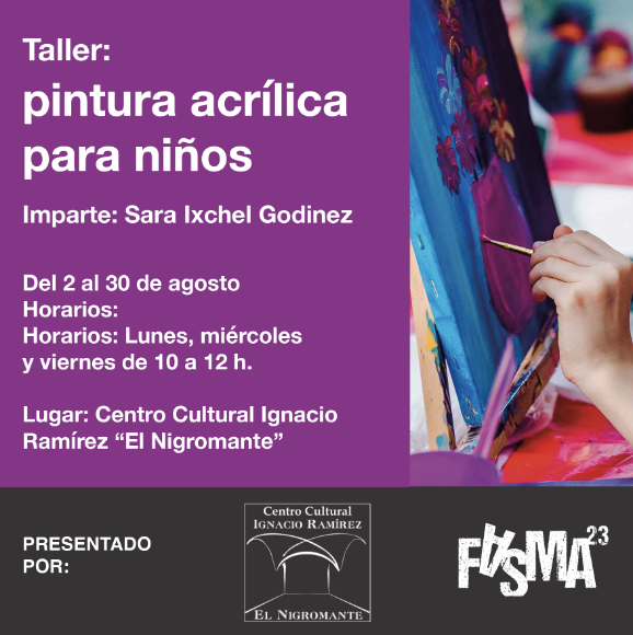 Picture of Taller de pintura acrílica para niños. Imparte: Sara Ixchel Godinez