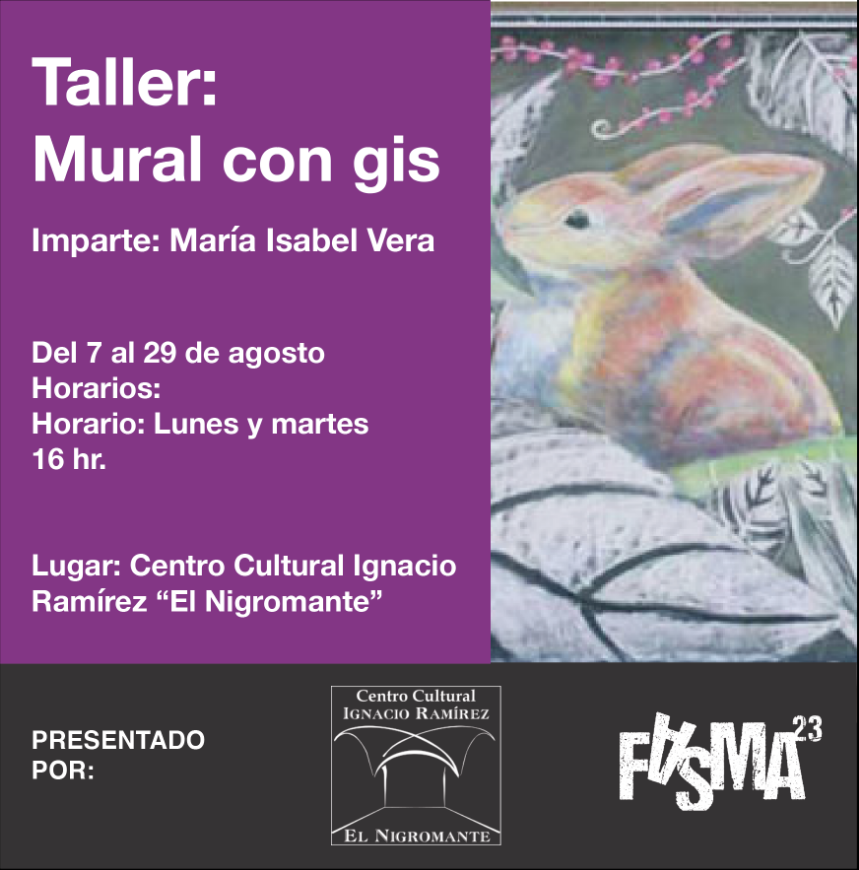 Imagen de Taller: Mural con gis. Imparte: María Isabel Vera Velázquez