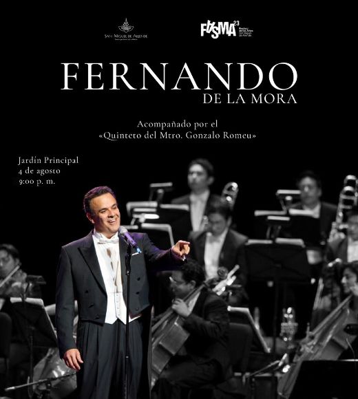 Imagen de Gran concierto de Inauguración con Fernando de la Mora, acompañado por el Quinteto del Mtro. Gonzalo Romeu