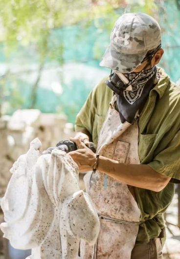 Mostrar detalles de Escultura en piedra Imagen de Escultura en piedra